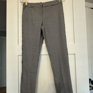 Vince Camuto Ankle Pants Women’s Houndstooth Black and White Check Pants Size 0P